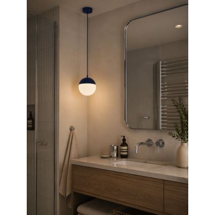Argon 9000 - Уличный подвесной светильник на тросе LIV 1xE27/15W/230V IP44 синий