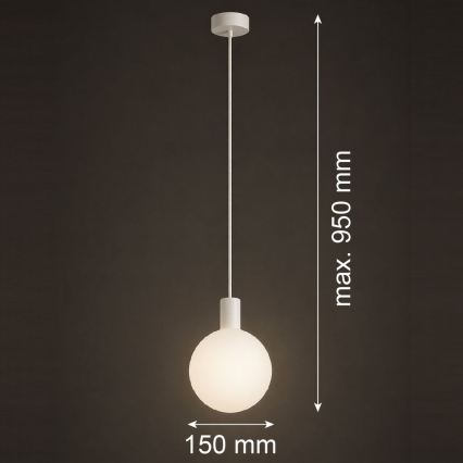Argon 9004 - Зовнішній підвісний світильник на кабелі ORE 1xG9/6W/230V IP44 білий