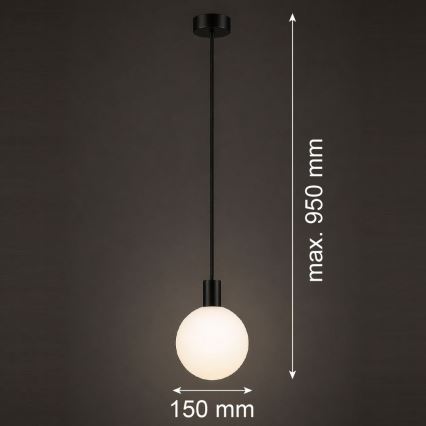 Argon 9005 - Уличная люстра на тросовом подвесе ORE 1xG9/6W/230V IP44 чёрная