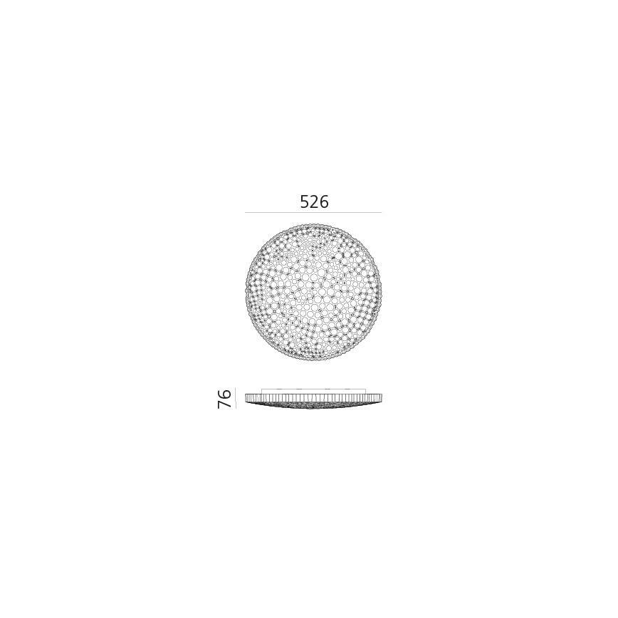 Artemide 0210010APP - Светодиодный потолочный светильник с регулированием яркости CALIPSO LED/50W/230V 3000K