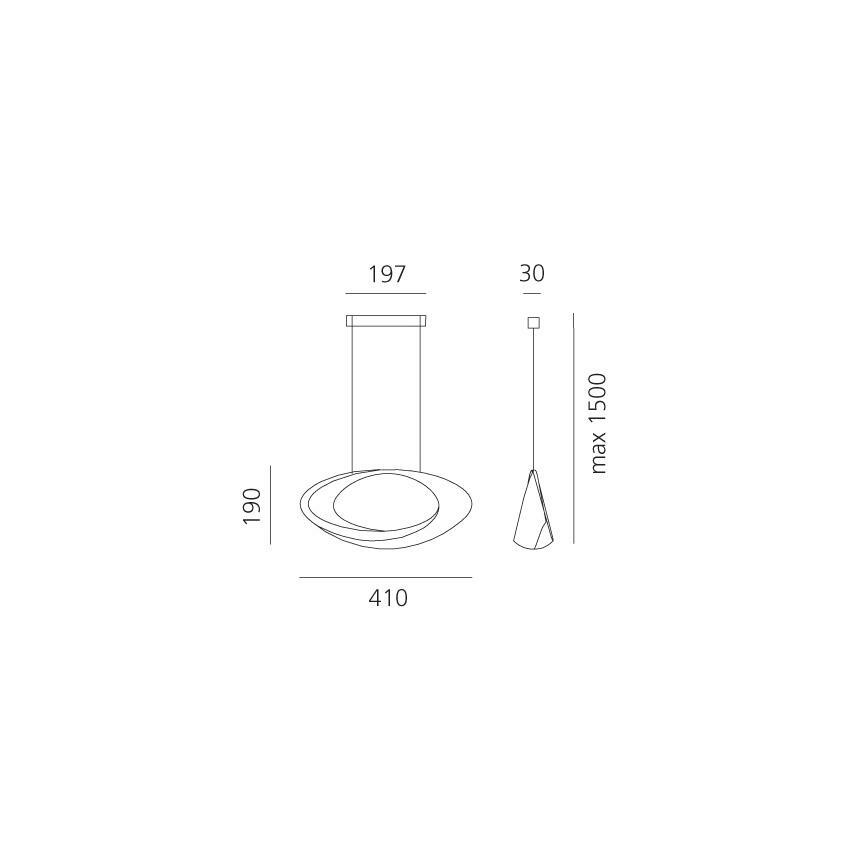 Artemide 1182010A - Светодиодная подвесная люстра с регулированием яркости CABILDO LED/44W/230V 3000K