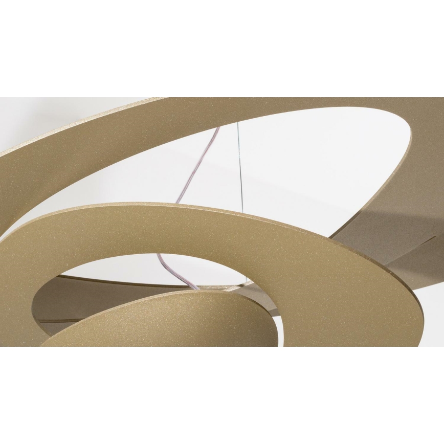 Artemide 1249020A - Светодиодная подвесная люстра с регулированием яркости PIRCE LED/27W/230V 3000K золотистый