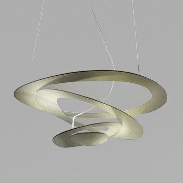 Artemide 1254120A - Светодиодная подвесная люстра с регулированием яркости PIRCE LED/44W/230V 3000K золотистый