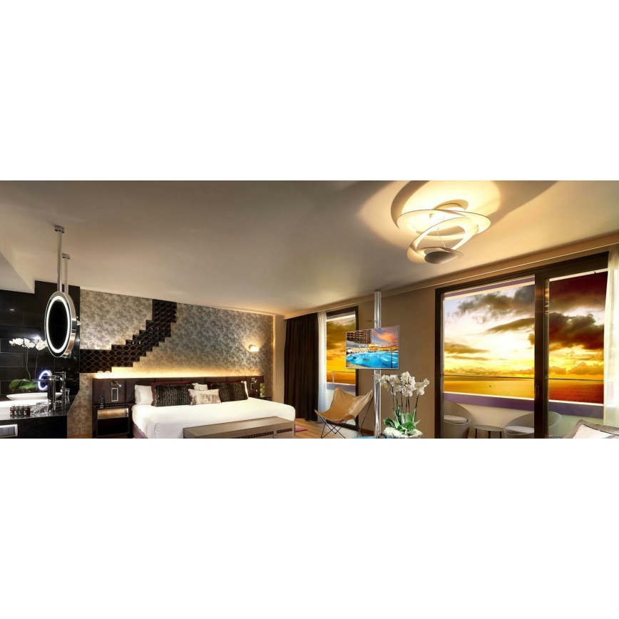 Artemide 1255110A - Светодиодный потолочный светильник с регулированием яркости PIRCE LED/44W/230V 3000K белый