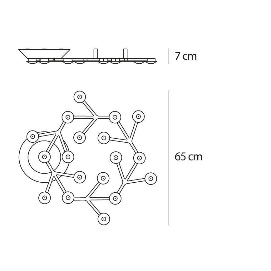 Artemide 1594050APP - Светодиодный потолочный светильник с регулированием яркости NET LED/43W/230V 3000K