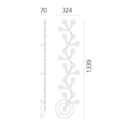 Artemide 1596050APP - Светодиодный потолочный светильник с регулированием яркости NET LED/45W/230V 3000K