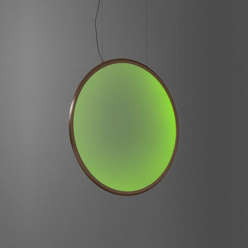 Artemide 1992360APP - Светодиодная подвесная RGBW-люстра с регулированием яркости DISCOVERY LED/42W/230V 2700-6500K бронзовый
