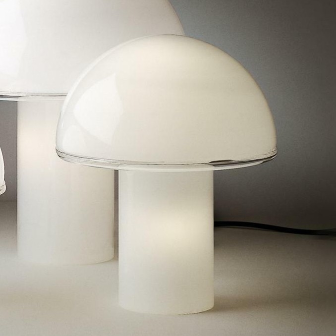 Artemide A006300 - Настільна лампа ONFALE 1xE14/5W/230V + 1xE27/13W білий