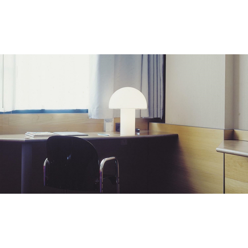Artemide A006300 - Настільна лампа ONFALE 1xE14/5W/230V + 1xE27/13W білий