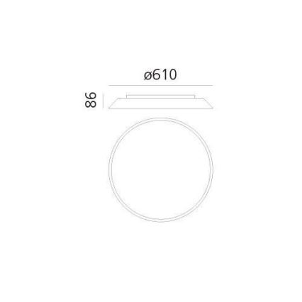 Artemide AR 0241320A - Світлодіодний стельовий світильник FEBE 4xLED/30W/230V