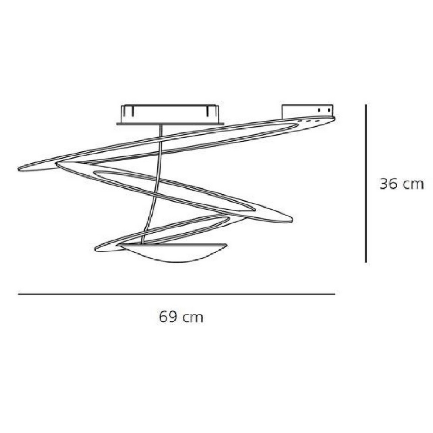 Artemide AR 1247010A - Потолочный светильник PIRCE MINI 1xR7s/330W/230V