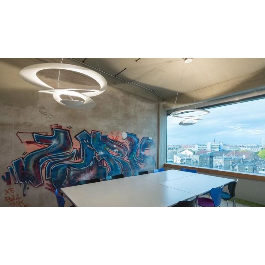 Artemide AR 1249010A - Диммируемая светодиодная подвесная люстра на тросе PIRCE MICRO LED/27W/230V