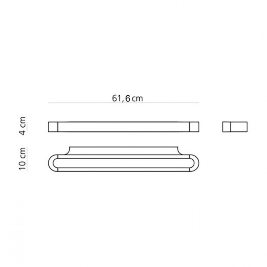 Artemide AR 1913040A - LED настінний світильник TALO 60 LED/25W/230V