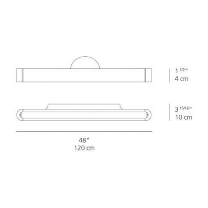 Artemide AR 1917020A - Світлодіодний настінний світильник TALO 120 1xLED/51W/230V