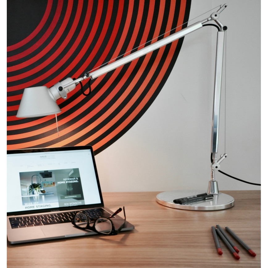 Artemide AR A005910+AR A008600 KOMPLET - Настільна лампа TOLOMEO MINI 1xE27/70W/230V