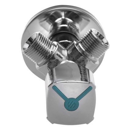 Арко - Кутовий комбінований вентиль АРКО блискучий хром