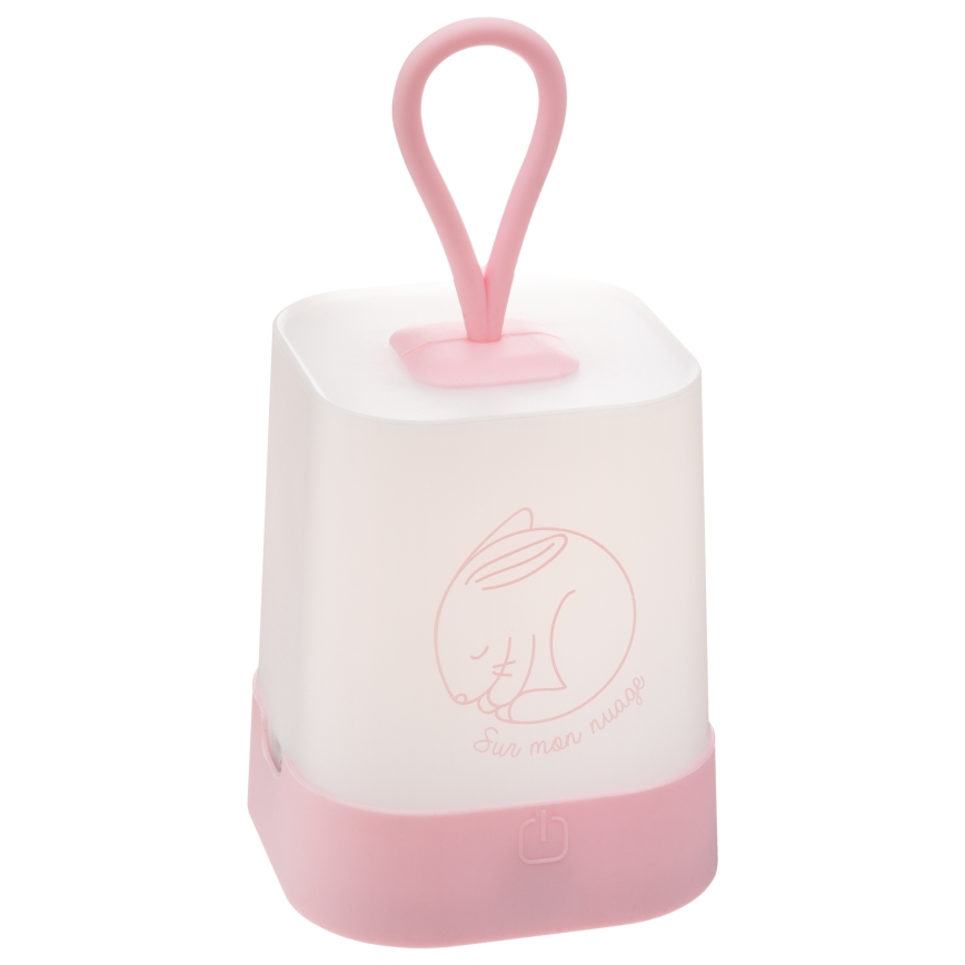 Atmosphera - LED сенсорний дитячий перезаряджуваний нічник RABBIT LED/3,7V 1200 mAh рожевий