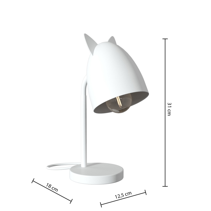 Atmosphera - Детская настольная лампа OREILLES 1xE14/40W/230V белая
