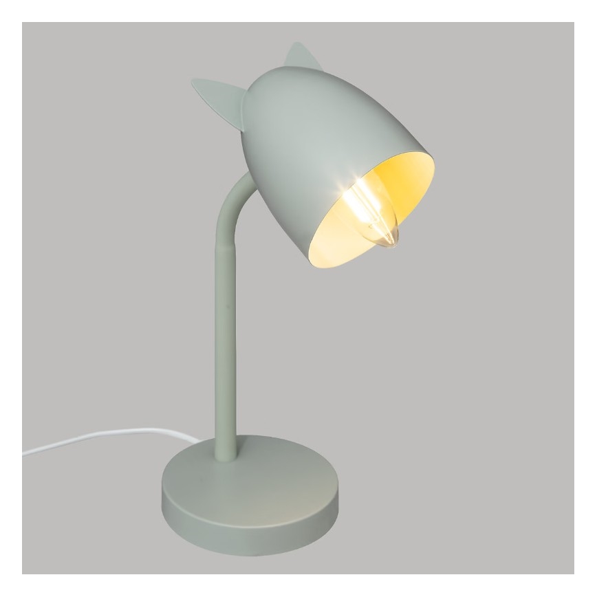 Atmosphera - Детская настольная лампа OREILLES 1×E14/40 Вт/230 В мятная