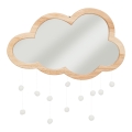 Atmosphera - Детское настенное зеркало CLOUD 40x36 см из резинового дерева
