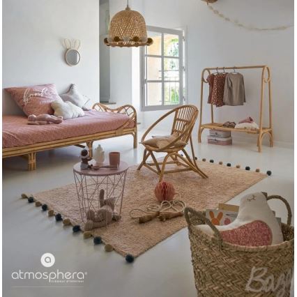 Atmosphera - Детское настенное зеркало RABBIT из бамбука, 37×24 см