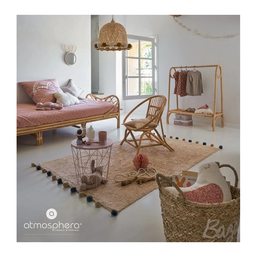 Atmosphera - Детское настенное зеркало RABBIT из бамбука, 37×24 см