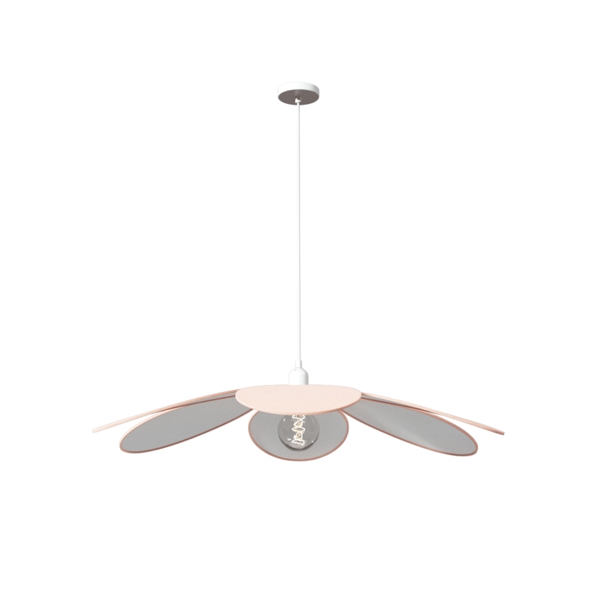 Atmosphera - Дитяча підвісна люстра на шнурі PETAL 1xE27/40W/230V діаметр 64 см рожевий