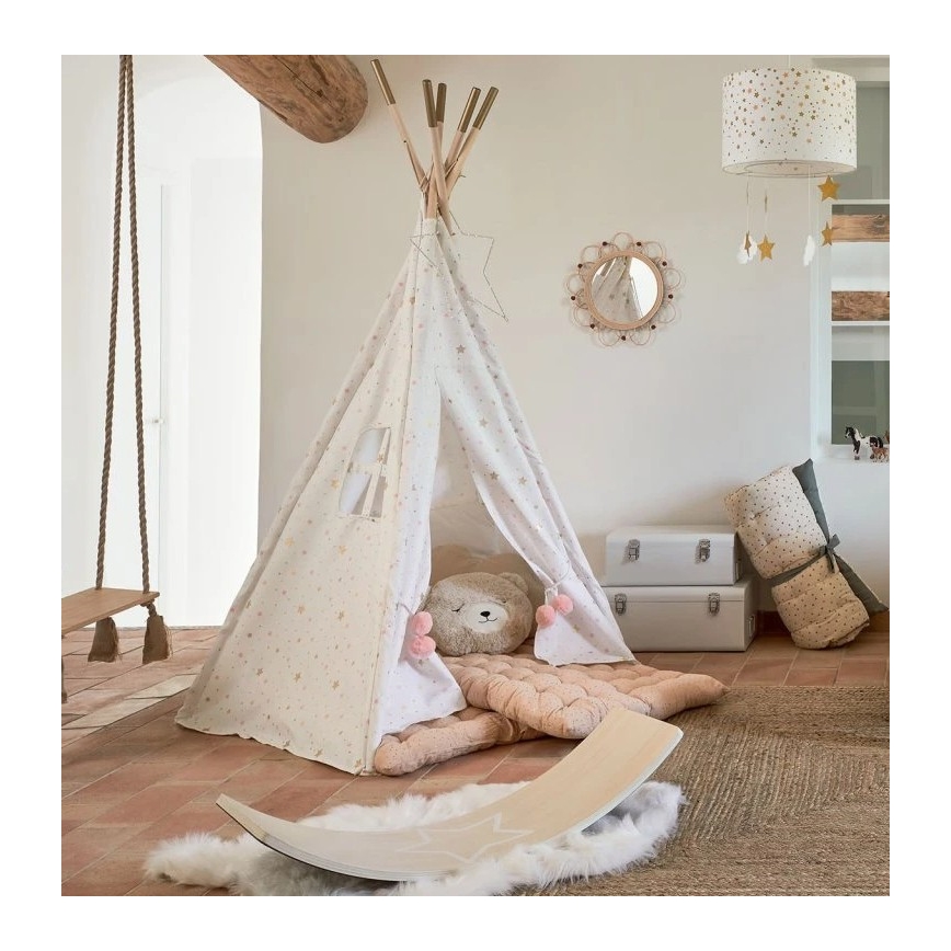 Atmosphera - Дитяче настінне дзеркало CAMPAIN, діаметр 38 см, з ротангу