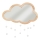 Atmosphera - Дитяче настінне дзеркало CLOUD 40x36 см з каучукового дерева