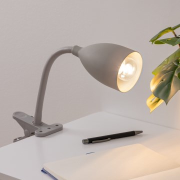 Atmosphera - Лампа з затискачем SILY 1xE14/7W/230V сірий