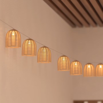 Atmosphera - LED Декоративна гірлянда на сонячній батареї AIA 10xLED 3,35м IP44 теплий білий