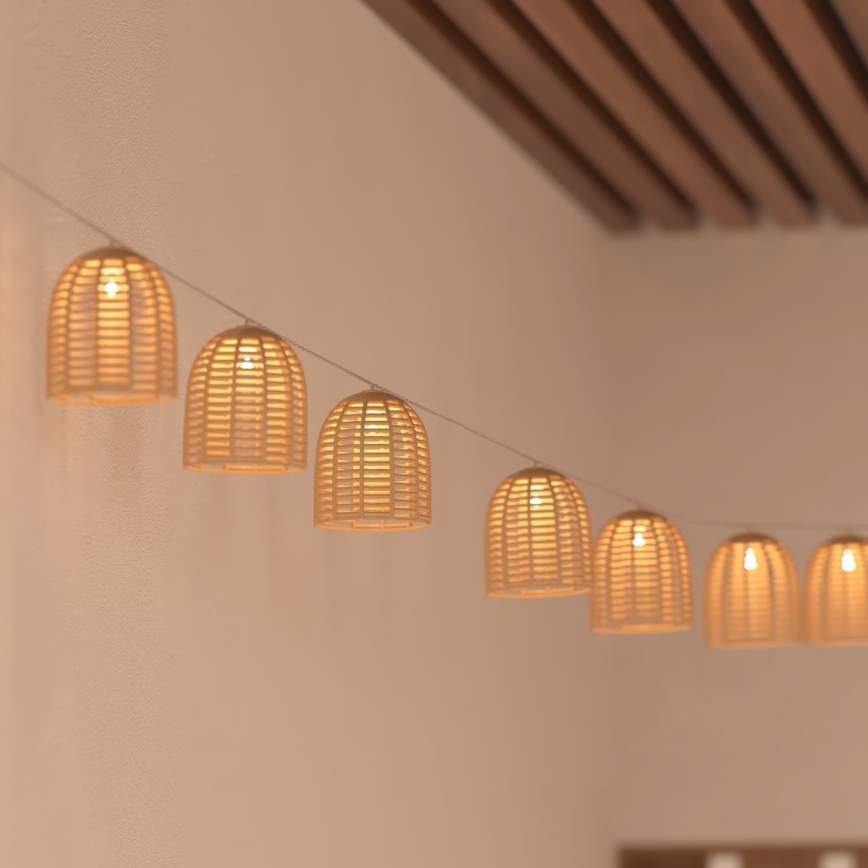Atmosphera - LED Декоративна гірлянда на сонячній батареї AIA 10xLED 3,35м IP44 теплий білий