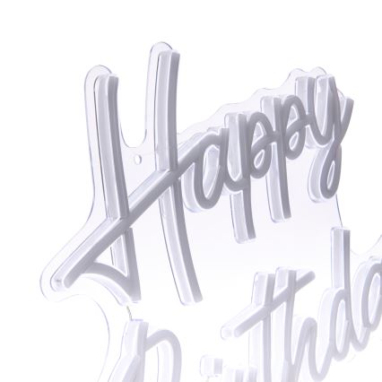 Atmosphera - LED неонова настінна декорація HAPPY BIRTHDAY LED/5V