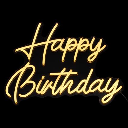 Atmosphera - LED-неоновая настенная декорация HAPPY BIRTHDAY LED/5V