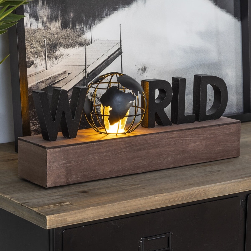 Atmosphera - LED Прикраса WORLD LED/2xAAA