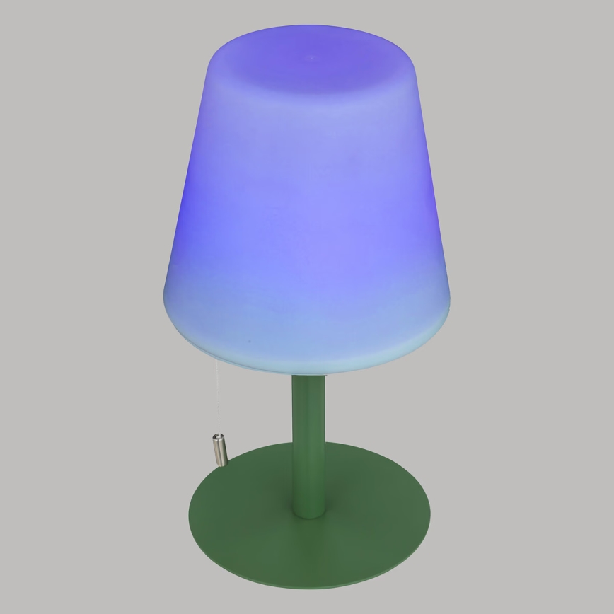 Atmosphera - LED RGBW Акумуляторна вулична настільна лампа ZACK LED/3,7V 1200 mAh IP44 зелений