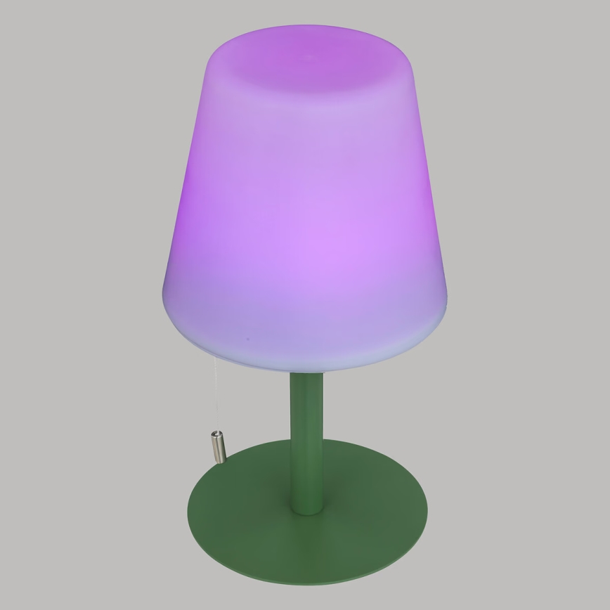 Atmosphera - LED RGBW Акумуляторна вулична настільна лампа ZACK LED/3,7V 1200 mAh IP44 зелений