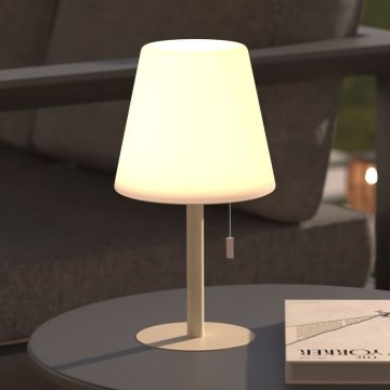 Atmosphera - LED RGBW Акумуляторна вулична настільна лампа ZACK LED/3,7V 1200 mAh IP44 бежевий