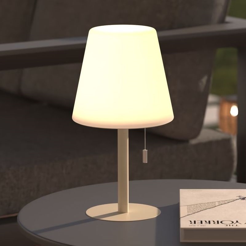 Atmosphera - LED RGBW Акумуляторна вулична настільна лампа ZACK LED/3,7V 1200 mAh IP44 бежевий