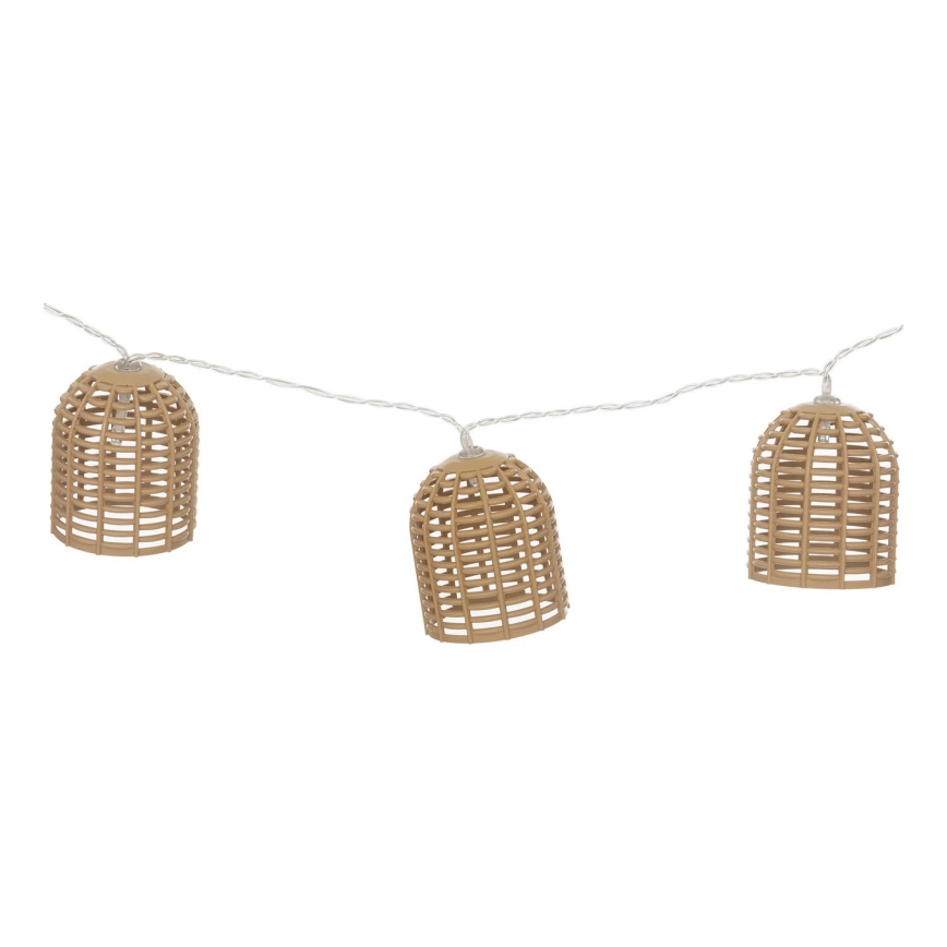 Atmosphera - Світлодіодний сонячний декоративний ланцюг AIA 10xLED 3,35 м IP44 тепле біле світло 1500 мАг