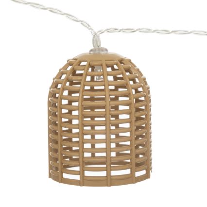 Atmosphera - Світлодіодний сонячний декоративний ланцюг AIA 10xLED 3,35 м IP44 тепле біле світло 1500 мАг