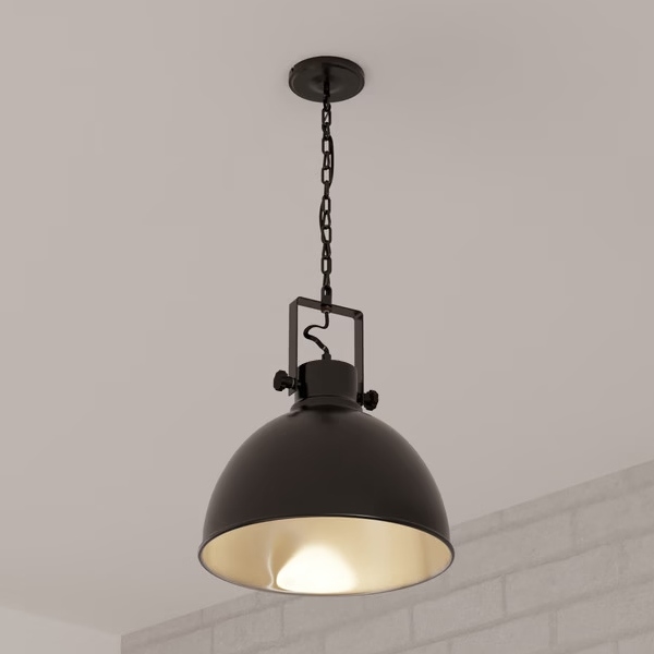 Atmosphera - Люстра на ланцюгу BASALT 1xE27/25W/230V чорний