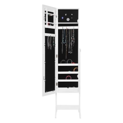 Atmosphera - Напольное зеркало с шкатулкой для украшений KRISTIN 146,8x37 см белое