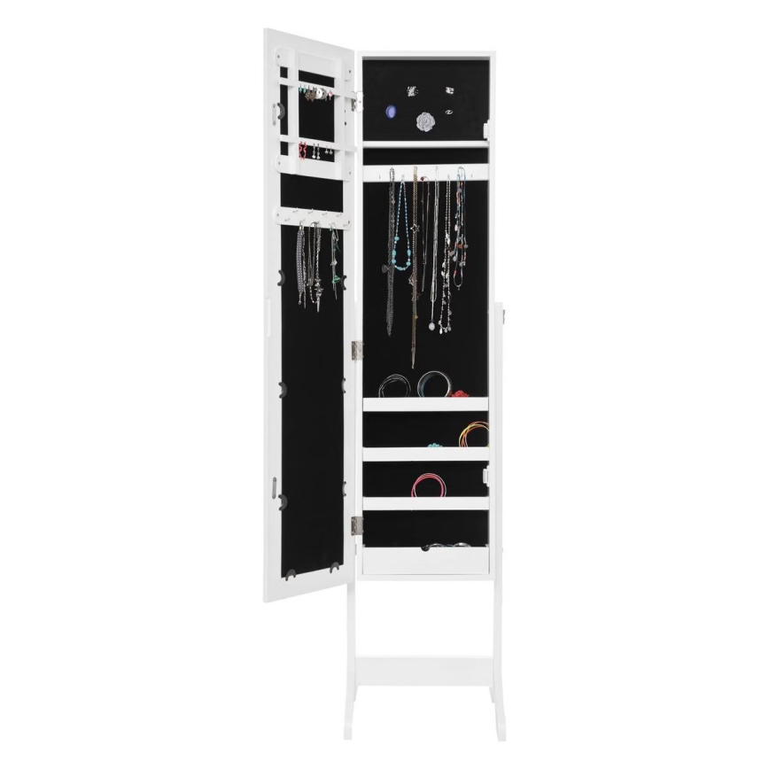 Atmosphera - Напольное зеркало с шкатулкой для украшений KRISTIN 146,8x37 см белое