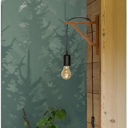 Atmosphera - Настенный светильник WILD 1xE27/25W/230V сосна