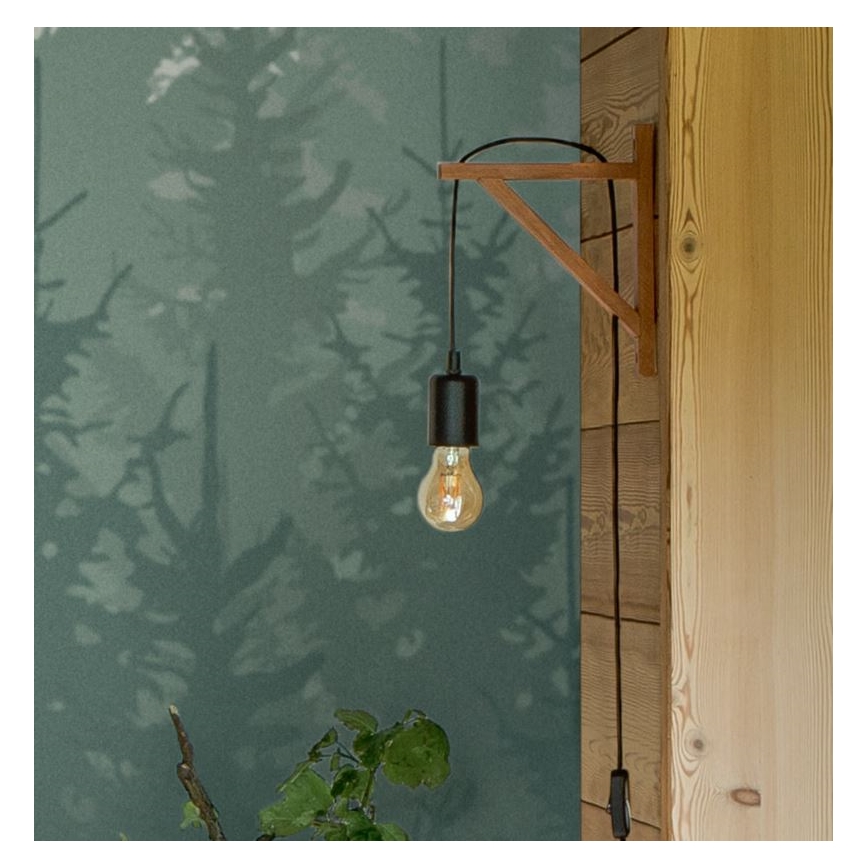 Atmosphera - Настенный светильник WILD 1xE27/25W/230V сосна