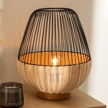 Atmosphera - Настільна лампа ANEA 1xE27/40W/230V ротанґ