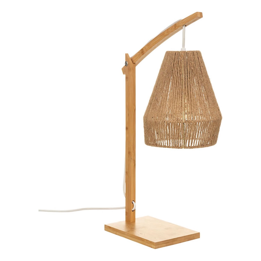 Atmosphera - Настільна лампа KARLA 1xE27/40W/230V бамбук/коноплі