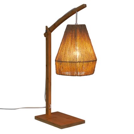Atmosphera - Настільна лампа KARLA 1xE27/40W/230V бамбук/коноплі
