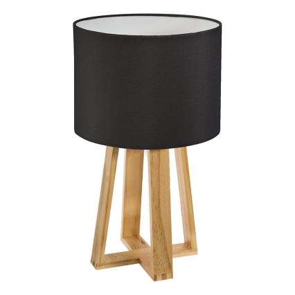 Atmosphera - Настільна лампа MOLU 1xE27/25W/230V сосна/чорний